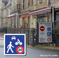 Zone de rencontre panneau